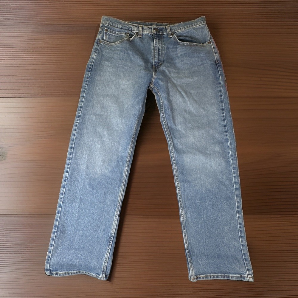 Levi's 505 Jeans Mens 34x30 Medium Wash Regular Fit Straight Leg Casual